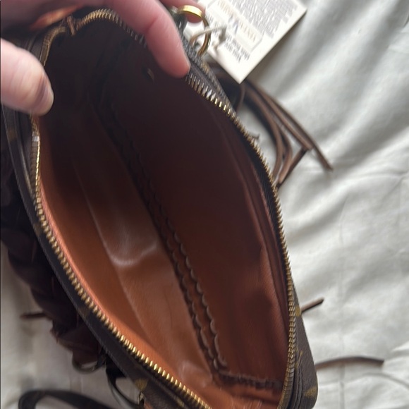 Brown Fringe Designer Bag - Picture 4 of 4